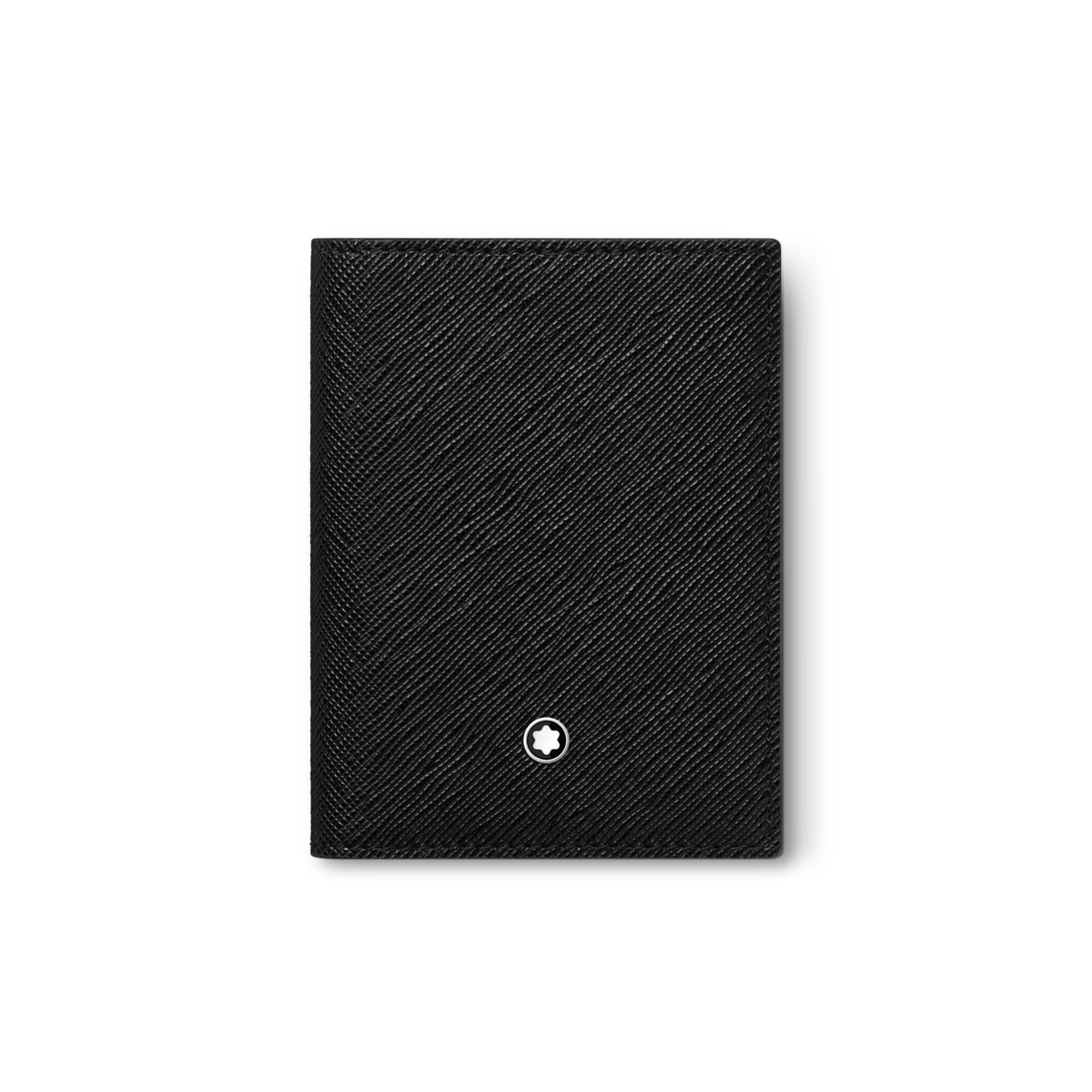折りたたみ財布 MONTBLANC BLACK LEATHER WALLET モンブラン MONTBLANC エクストリーム 3.0 ミニウォレット 財布